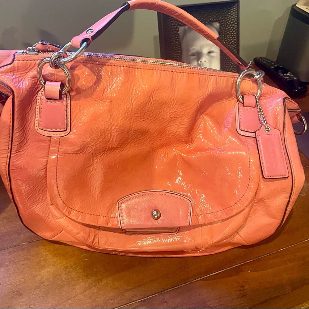 Coach leather Pink Handbag